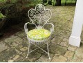 Vintage Hand Wrought Iron Accent Chair