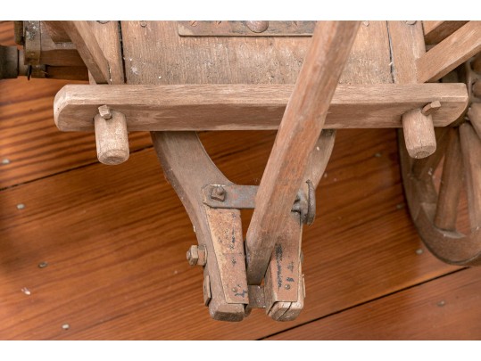 Rustic Antique Wooden Wagon/Garden Cart 