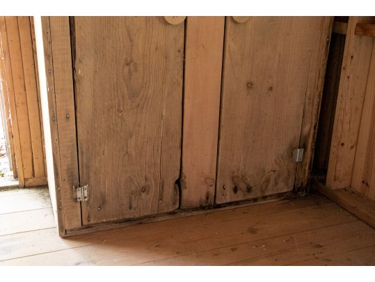 Antique Pine Storage Cabinet 