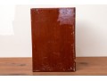 Vintage Painted Wooden Book-Form Tabletop Chest. 