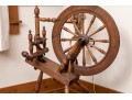 19th Century Wooden Spinning Wheel