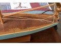 Vintage Wooden Sailboat Model