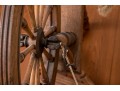 19th Century Wooden Spinning Wheel
