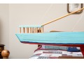 Vintage Wooden Sailboat Model