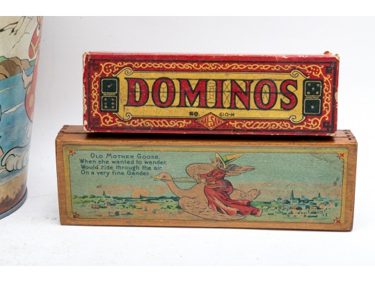 Assorted Vintage Children's Toys. Marbles, Beach Accessories, Games