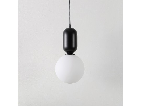 Amagiri, Glass/Iron Pendants Lamps - SET OF 3