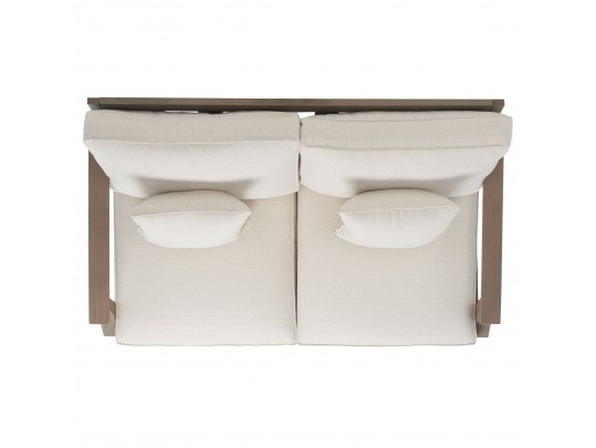 Martinique  Wood Patio Loveseat