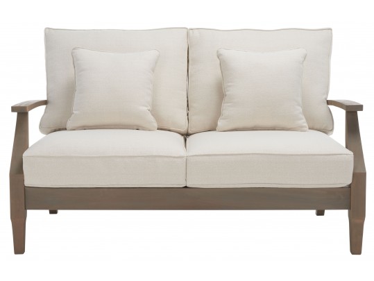 Martinique  Wood Patio Loveseat