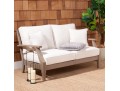 Martinique  Wood Patio Loveseat
