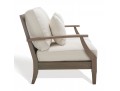 Martinique  Wood Patio Loveseat