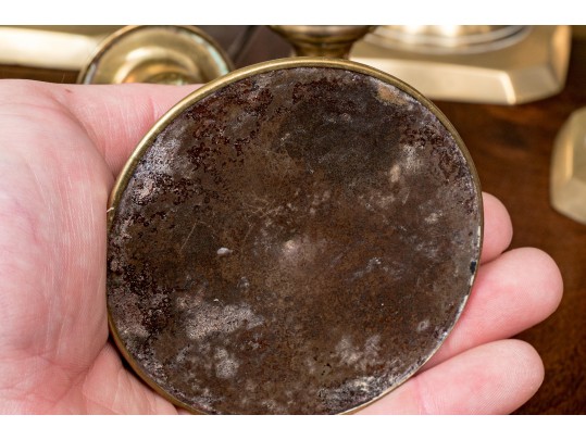 Lot Of 13 Vintage - Antique Brass Candlesticks