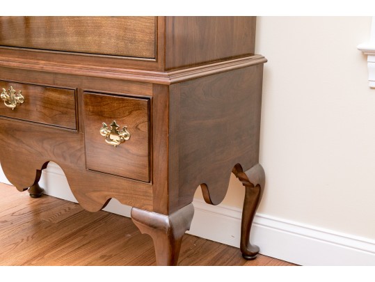 Fabulous Stickley Cherry Queen Anne Style Tall Boy