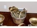 Assembled Lot Of Brass Kitchen Wares