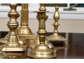 Lot Of 13 Vintage - Antique Brass Candlesticks