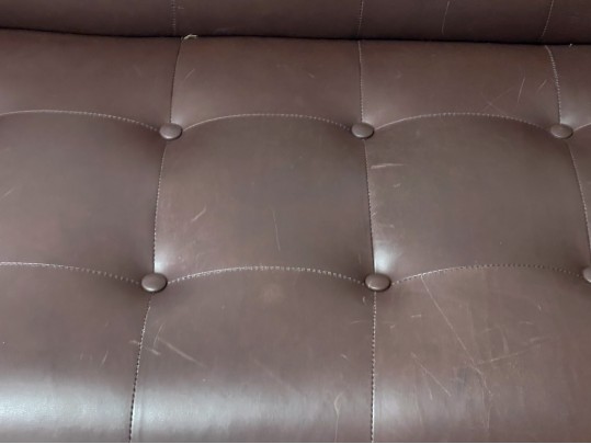 Trousdale Lawson-Fenning Brown Leather Sofa & Ottoman - Purchase Price $7273