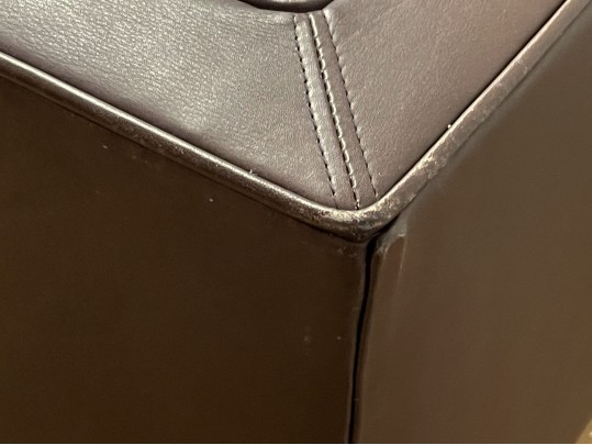 Trousdale Lawson-Fenning Brown Leather Sofa & Ottoman - Purchase Price $7273