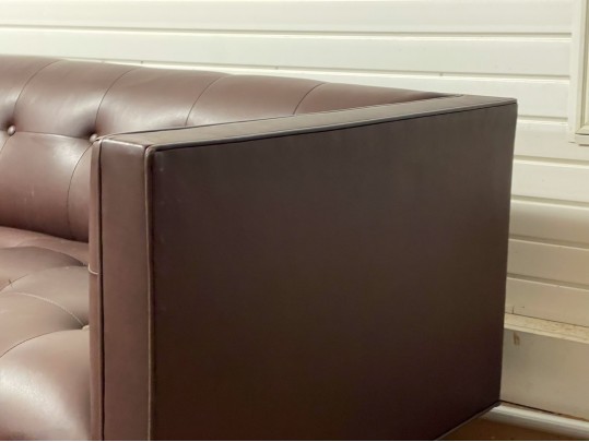 Trousdale Lawson-Fenning Brown Leather Sofa & Ottoman - Purchase Price $7273