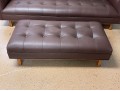 Trousdale Lawson-Fenning Brown Leather Sofa & Ottoman - Purchase Price $7273