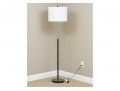 Contemporary Black Metal & Chrome Floor Lamp