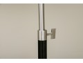 Contemporary Black Metal & Chrome Floor Lamp