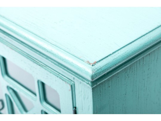 Teal Shabby Chic Sideboard