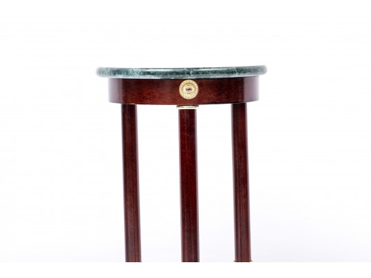 Circular Marble Top Plant Stand