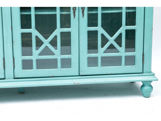 Teal Shabby Chic Sideboard