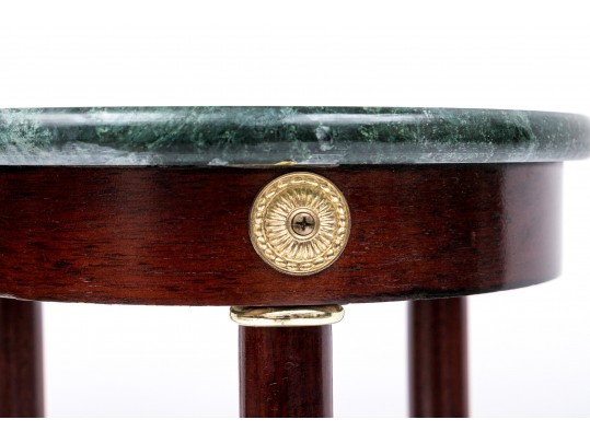 Circular Marble Top Plant Stand