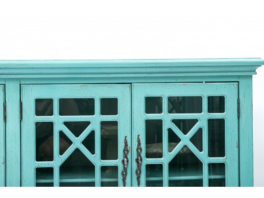 Teal Shabby Chic Sideboard