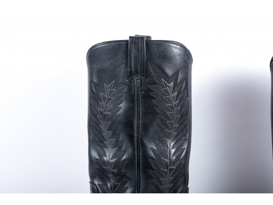 Panhandle Slim Leather Cowboy Boots - Size 7