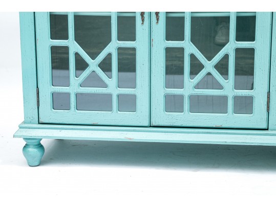 Teal Shabby Chic Sideboard