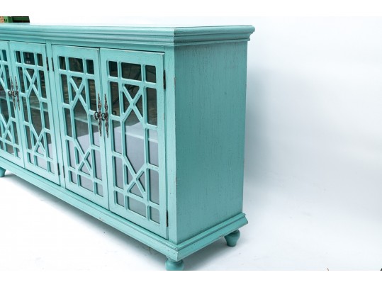 Teal Shabby Chic Sideboard
