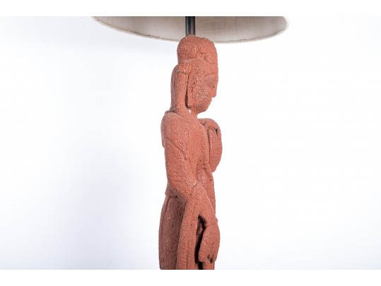 Tall Quan Yin Table Lamp