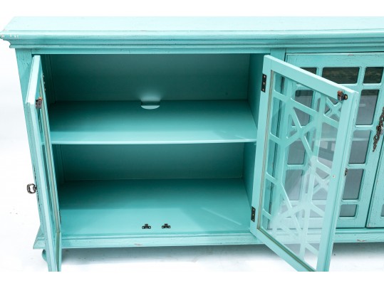 Teal Shabby Chic Sideboard
