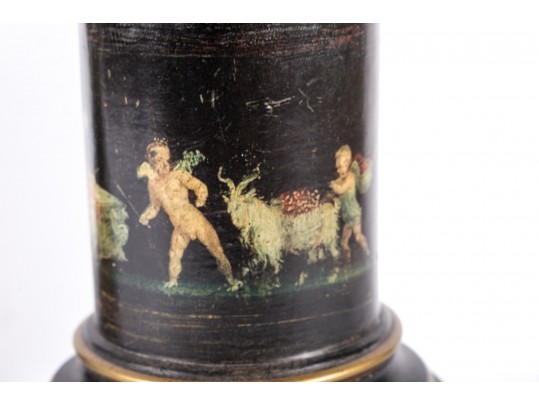 Tall Tole Table Lamps, Likely Frederick Cooper
