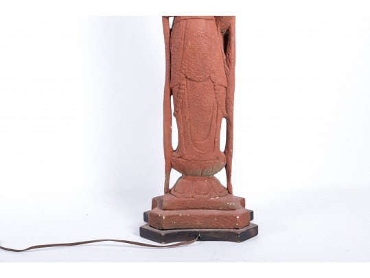 Tall Quan Yin Table Lamp