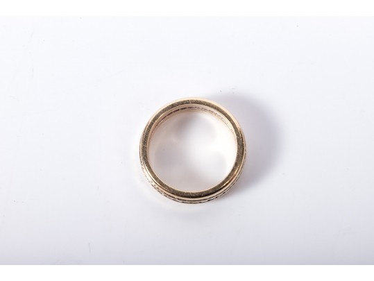 14k Yellow Gold Diamond Eternity Ring Size 5.25