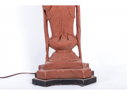 Tall Quan Yin Table Lamp
