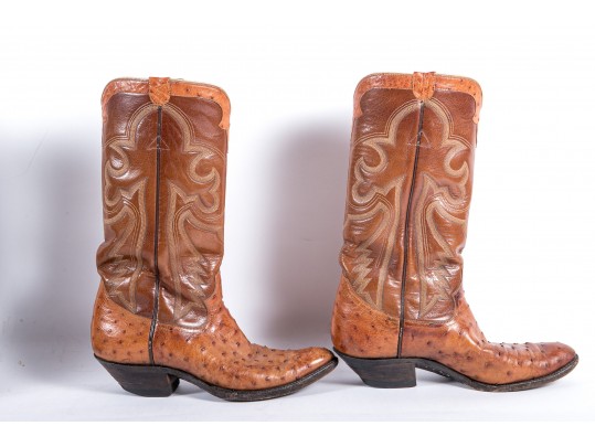 Panhandle Slim Leather Cowboy Boots - Size 7