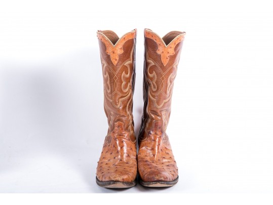 Panhandle Slim Leather Cowboy Boots - Size 7
