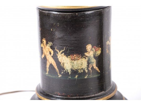 Tall Tole Table Lamps, Likely Frederick Cooper