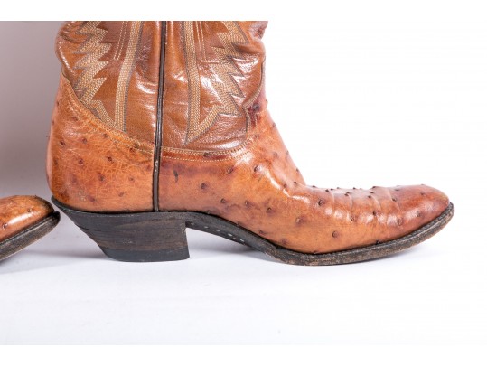 Panhandle Slim Leather Cowboy Boots - Size 7