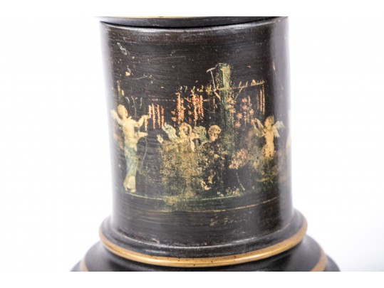 Tall Tole Table Lamps, Likely Frederick Cooper
