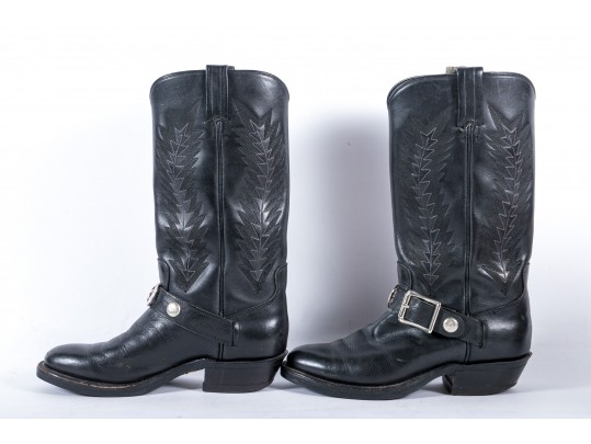 Panhandle Slim Leather Cowboy Boots - Size 7