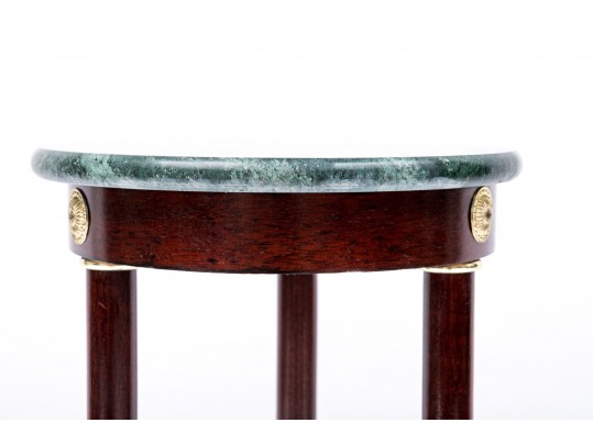 Circular Marble Top Plant Stand