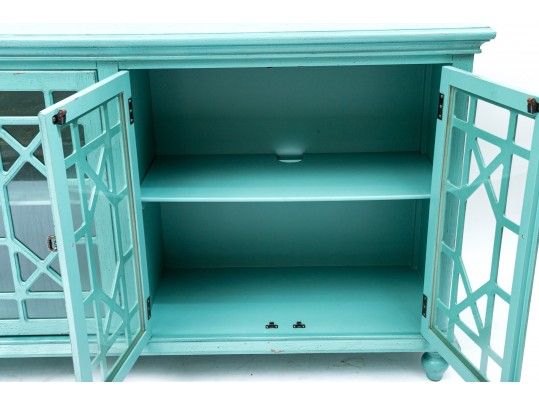 Teal Shabby Chic Sideboard