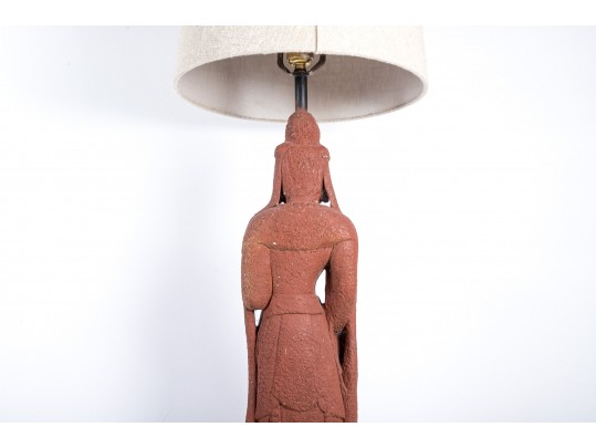 Tall Quan Yin Table Lamp