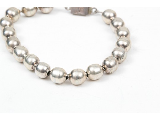 Classic Sterling And Beaded Necklaces And Bracelet