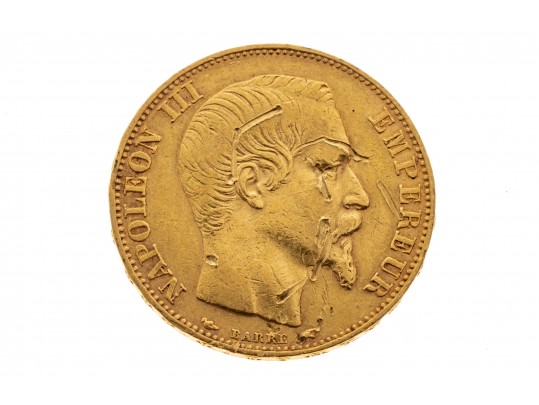 1854 20 Franc Gold French Coin