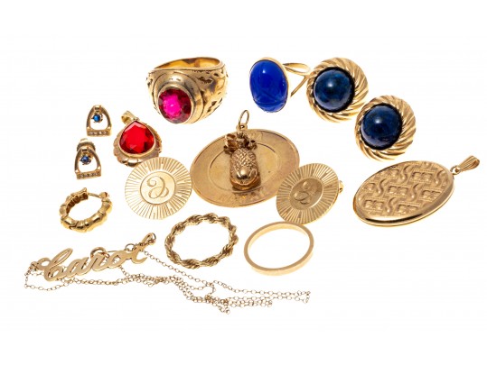 Lot Of Assorted 14k Gold Jewelry Pieces